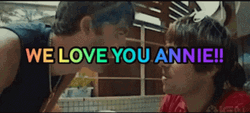 Annie We Love You Boys Kissing GIF