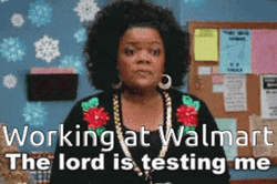 Annoyed Employee Walmart Funny GIF