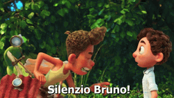 Annoyed Luca Talking Silenzo Bruno GIF
