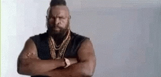 Annoyed Mr T Shut Up Fool GIF