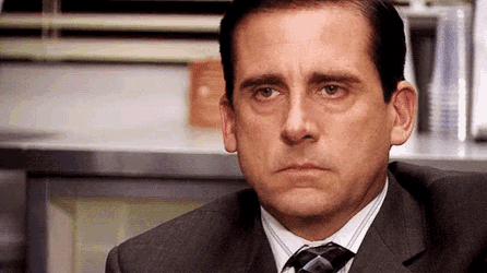 Annoyed Steve Carrell GIF