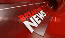 Annoyed Woman Reporter With Breaking News Logo