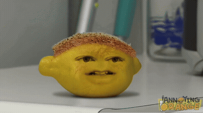 Annoying Orange Lemon GIF