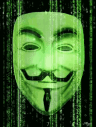 Anonymous Hacking Face Mask GIF