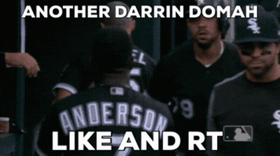 Another Darrin Domah Like And Rt Written On A Baseball Player GIF