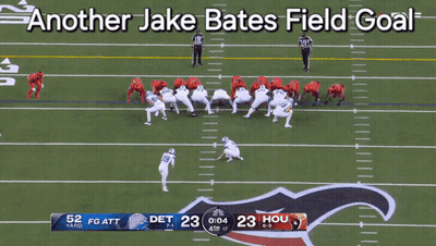 Another Jake Bates Field Goal Is Displayed On The Scoreboard GIF