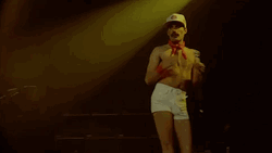 Another One Bites The Dust Freddie Performance GIF
