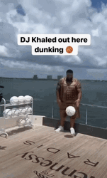 Another One Dj Khaled Dunking In Sea GIF