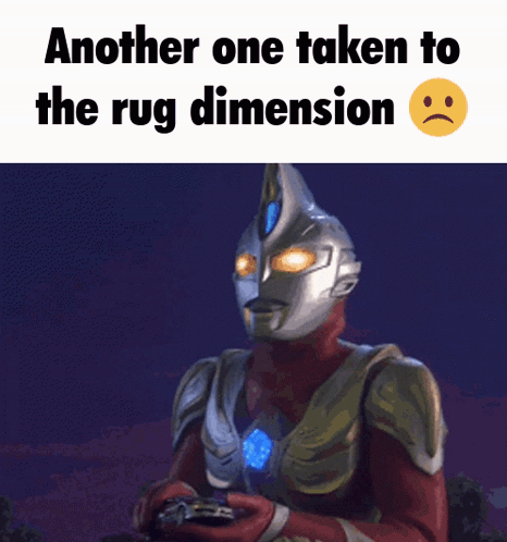 Another One Taken To The Rug Dimension With A Sad Smiley Face GIF