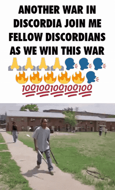 Another War In Discordia Join Me Fellow Discordians As We Win This War 1001001010010010100 GIF