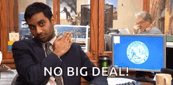 Ansari No Big Deal Shoulder Brush GIF