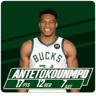 Antetokounmpo 17 Pts 12 Reb 7 Assists GIF