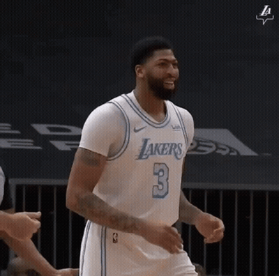 Anthony Davis Celebrating On Court GIF
