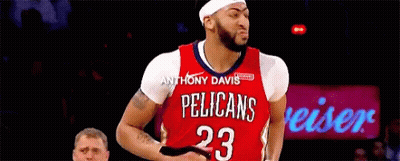 Anthony Davis Is Wearing A Pelicans Jersey GIF