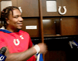 Anthony Richardson Being Interviewed GIF