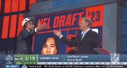 Anthony Richardson High Five With Roger Goodell GIF