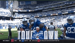 Anthony Richardson Punching Air After Touchdown GIF