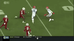 Anthony Richardson Pushing An Opponent GIF