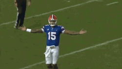 Anthony Richardson Spreading His Arms GIF