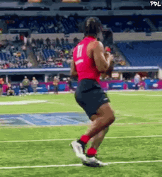 Anthony Richardson Throwing Football Far GIF
