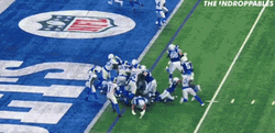 Anthony Richardson Tossing Football To End Zone GIF