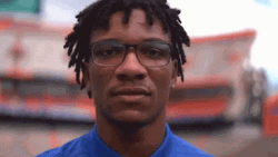 Anthony Richardson With Spectacles Close Shot GIF