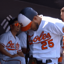 Anthony Santander Wearing Champions Belt GIF
