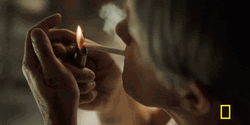 Antonio Banderas Lighting Smoke GIF