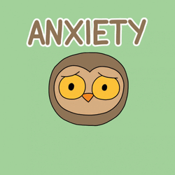 Anxious Littlest Friends Owlbert Nervous Meltdown GIF