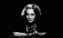 Anxious Marlene Dietrich Looking Away