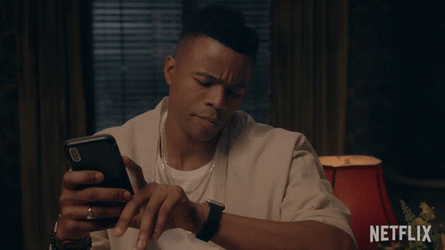 Anxious Marque Richardson Check Watch GIF