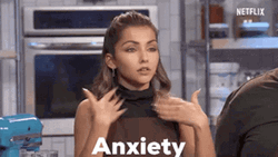 Anxious Panic Attack Caryanne Hand Fan Reaction GIF