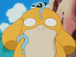Anxious Psyduck Lot Of Question Marks GIF