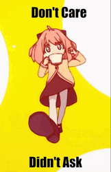 Anya Forger Dont Care  GIF