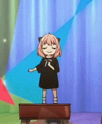 Anya Forger Performing On Stage GIF