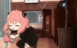 Anya Forger Playing With Toy GIF