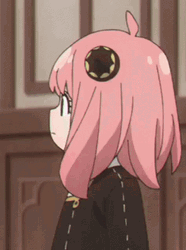 Anya Looking Back Sweet Smile Spy X Family GIF