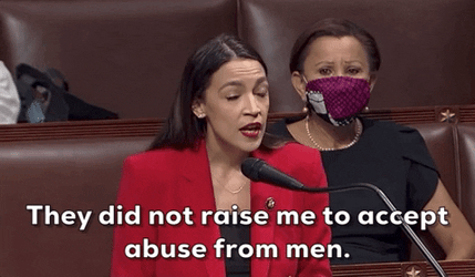 Aoc Standing Up Against Abuse  GIF