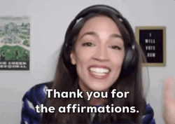 Aoc Thanking People For Affirmation GIF