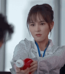 Aom Sushar Firing Ketchup GIF
