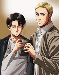 AOT Levi And Erwin GIF