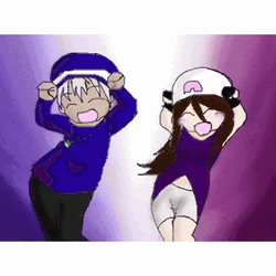 Aphmau And Friend Cat Dancing GIF