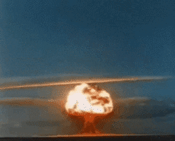 Apocalyptic Sky Nuke Explosion GIF