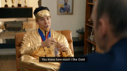 Apolo Ohno Likes Hershey Gold GIF