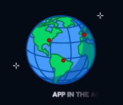 App In The Air Earth Rotation GIF
