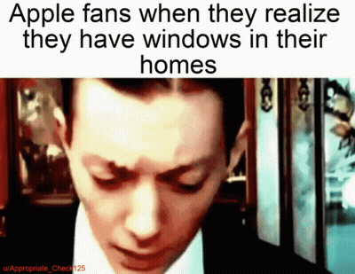 Apple Fans Realize They Have Windows GIF