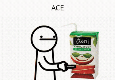 Apple Juice Carton With Ace GIF