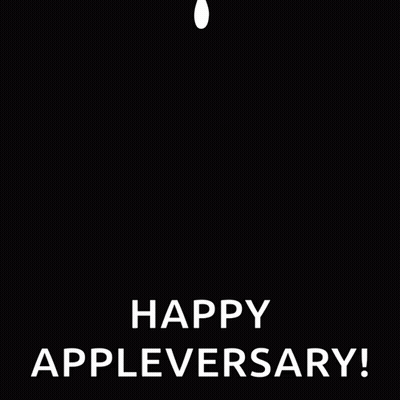 Apple Logo Happy Appleversary GIF