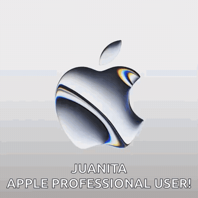 Apple Logo With Juanita Apple Professional User