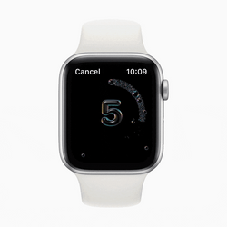 Apple Watch Displaying Countdown GIF